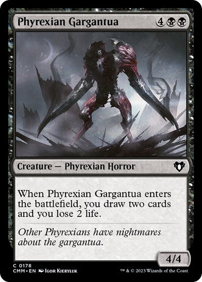 2023 Magic: The Gathering: Commander Masters (CMM) - Phyrexian Gargantua (#178, Common) (, Near Mint)