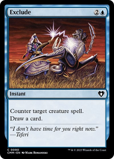 2023 Magic: The Gathering: Commander Masters (CMM) - Exclude (#90, Common) (, Near Mint)