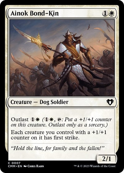 2023 Magic: The Gathering: Commander Masters (CMM) - Ainok Bond-Kin (#7, Common) (, Near Mint)