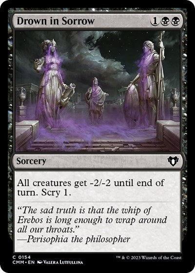 2023 Magic: The Gathering: Commander Masters (CMM) - Drown in Sorrow (#154, Common) (, Near Mint)