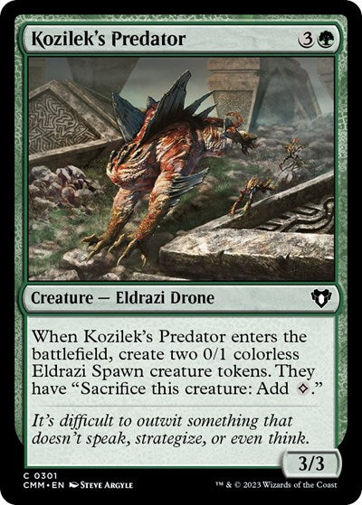 2023 Magic: The Gathering: Commander Masters (CMM) - Kozilek's Predator (#301, Common) (, Near Mint)