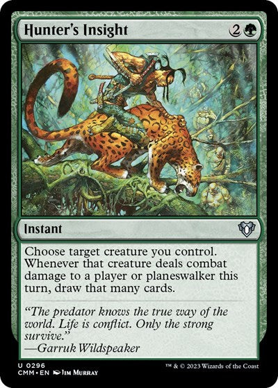 2023 Magic: The Gathering: Commander Masters (CMM) - Hunter's Insight (#296, Uncommon) (, Near Mint)