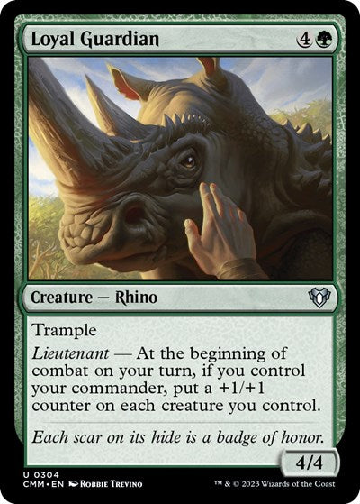 2023 Magic: The Gathering: Commander Masters (CMM) - Loyal Guardian (#304, Uncommon) (, Near Mint)