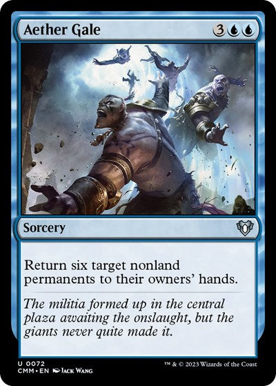 2023 Magic: The Gathering: Commander Masters (CMM) - Aether Gale (#72, Uncommon) (, Near Mint)