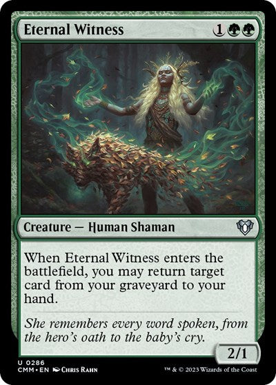2023 Magic: The Gathering: Commander Masters (CMM) - Eternal Witness (#286, Uncommon) (, Near Mint)