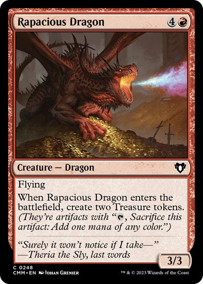 2023 Magic: The Gathering: Commander Masters (CMM) - Rapacious Dragon (#248, Common) (, Near Mint)