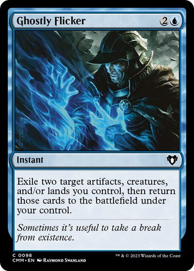 2023 Magic: The Gathering: Commander Masters (CMM) - Ghostly Flicker (#98, Common) (, Near Mint)