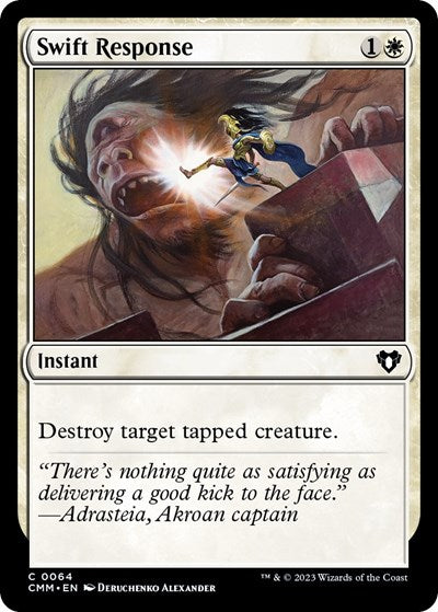 2023 Magic: The Gathering: Commander Masters (CMM) - Swift Response (#64, Common) (, Near Mint)