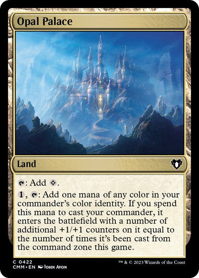 2023 Magic: The Gathering: Commander Masters (CMM) - Opal Palace (#422, Common) (, Near Mint)