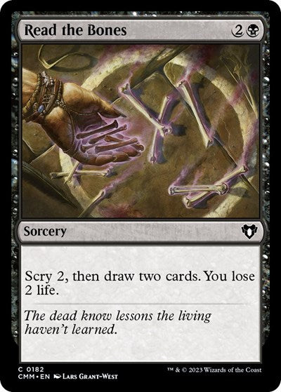 2023 Magic: The Gathering: Commander Masters (CMM) - Read the Bones (#182, Common) (, Near Mint)