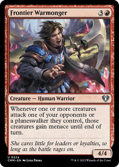 2023 Magic: The Gathering: Commander Masters (CMM) - Frontier Warmonger (#224, Uncommon) (, Near Mint)
