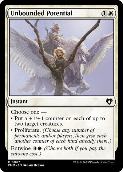 2023 Magic: The Gathering: Commander Masters (CMM) - Unbounded Potential (#67, Common) (, Near Mint)