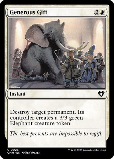 2023 Magic: The Gathering: Commander Masters (CMM) - Generous Gift (#26, Common) (, Near Mint)