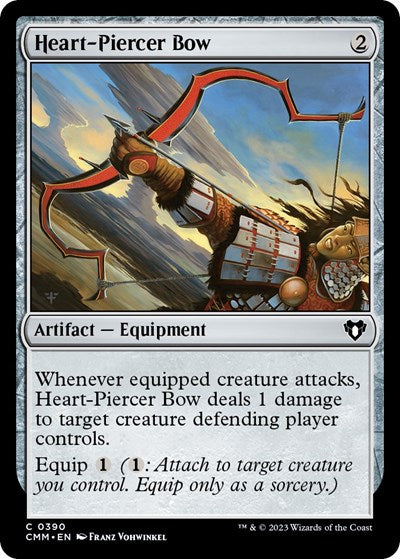2023 Magic: The Gathering: Commander Masters (CMM) - Heart-Piercer Bow (#390, Common) (, Near Mint)