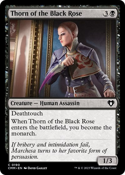 2023 Magic: The Gathering: Commander Masters (CMM) - Thorn of the Black Rose (#190, Common) (, Near Mint)