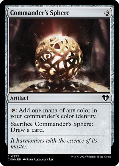2023 Magic: The Gathering: Commander Masters (CMM) - Commanders Sphere (#377, Common) (, Near Mint)
