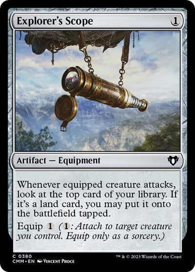 2023 Magic: The Gathering: Commander Masters (CMM) - Explorer's Scope (#380, Common) (, Near Mint)