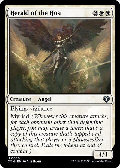 2023 Magic: The Gathering: Commander Masters (CMM) - Herald of the Host (#30, Uncommon) (, Near Mint)