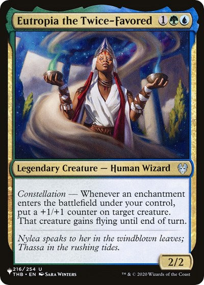 2026 Magic: The Gathering: The List Reprints (LIST) - Eutropia the Twice-Favored (#216/254, Uncommon) (, Moderately Played)