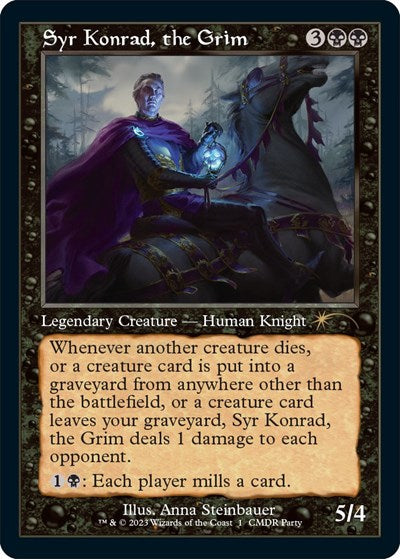 2026 Magic: The Gathering: WPN & Gateway Promos (WPN) - Syr Konrad, the Grim (Retro Frame) (#1, Promo) (, Near Mint)