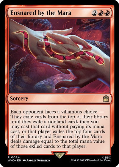 2023 Magic: The Gathering: Universes Beyond: Doctor Who (WHO) - Ensnared by the Mara (#84, Rare) (, Near Mint)