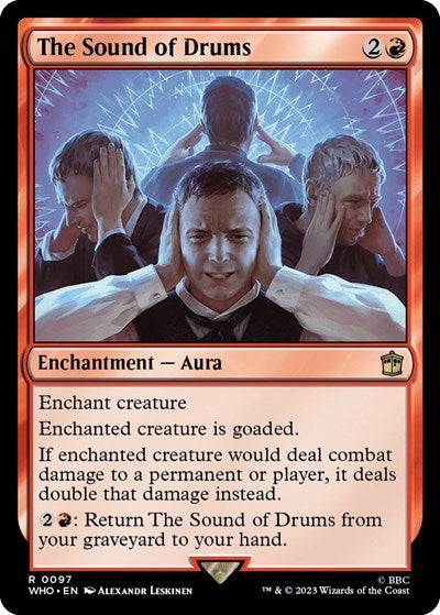 2023 Magic: The Gathering: Universes Beyond: Doctor Who (WHO) - The Sound of Drums (#97, Rare) (, Lightly Played)
