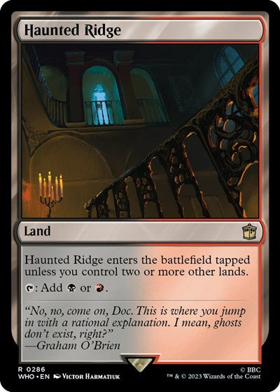 2023 Magic: The Gathering: Universes Beyond: Doctor Who (WHO) - Haunted Ridge (#286, Rare) (, Lightly Played)