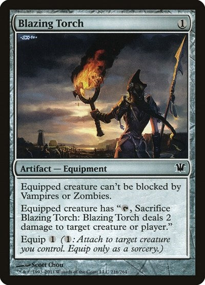 2011 Magic: The Gathering: Innistrad (ISD) - Blazing Torch (#216, Common) (, Lightly Played)