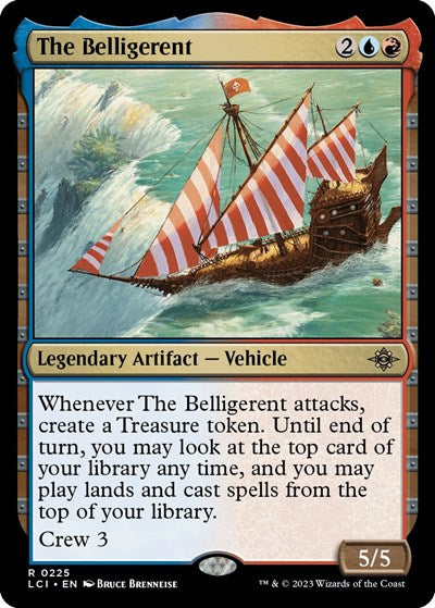 2023 Magic: The Gathering: The Lost Caverns of Ixalan (LCI) - The Belligerent (#225, Rare) (, Lightly Played)