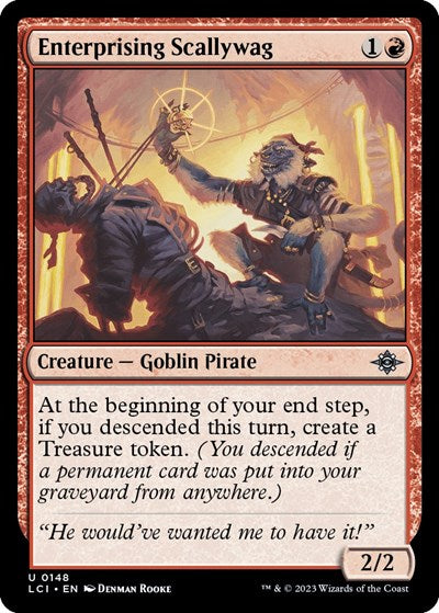 2023 Magic: The Gathering: The Lost Caverns of Ixalan (LCI) - Enterprising Scallywag (#148, Uncommon) (, Lightly Played)