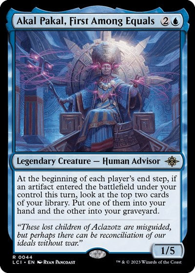 2023 Magic: The Gathering: The Lost Caverns of Ixalan (LCI) - Akal Pakal, First Among Equals (#44, Rare) (, Near Mint)
