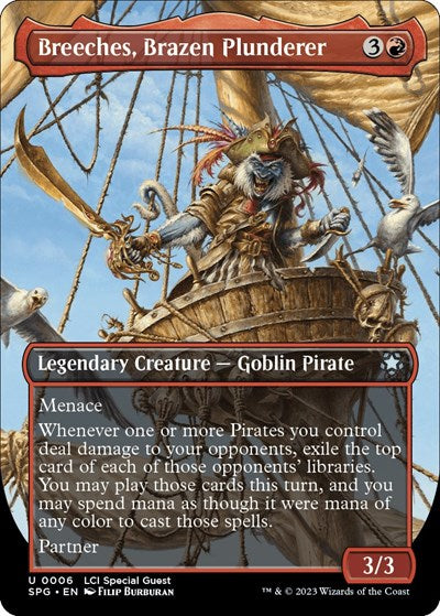 2026 Magic: The Gathering: Special Guests (SPG) - Breeches, Brazen Plunderer (Borderless) (#6, Uncommon) (, Near Mint)