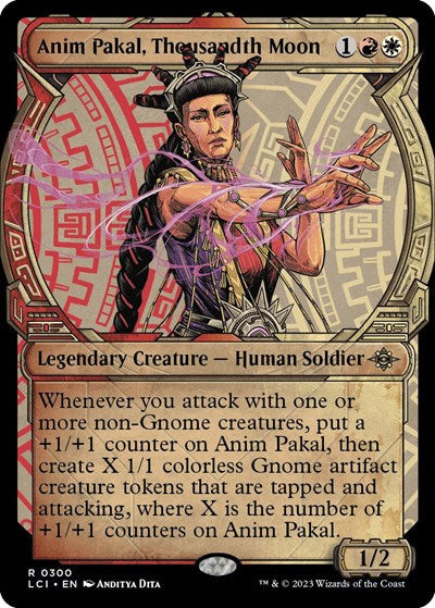 2023 Magic: The Gathering: The Lost Caverns of Ixalan (LCI) - Anim Pakal Thousandth Moon Showcase (#300, Rare) (, Near Mint)