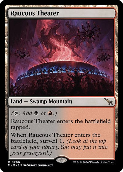 2024 Magic: The Gathering: Murders at Karlov Manor (MKM) - Raucous Theater (#266, Rare) (, Lightly Played)