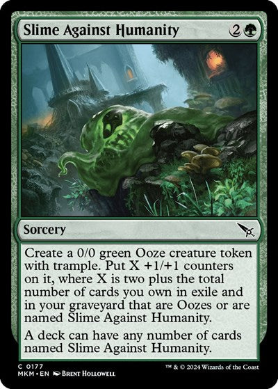 2024 Magic: The Gathering: Murders at Karlov Manor (MKM) - Slime Against Humanity (#177, Common) (, Lightly Played)