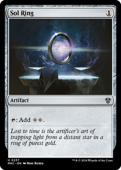 2024 Magic: The Gathering: Commander: Murders at Karlov Manor (MKC) - Sol Ring (#237, Uncommon) (, Near Mint)
