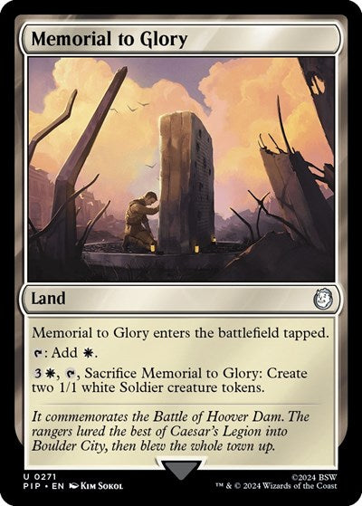 2024 Magic: The Gathering: Universes Beyond: Fallout (PIP) - Memorial to Glory (#271, Uncommon) (, Lightly Played)