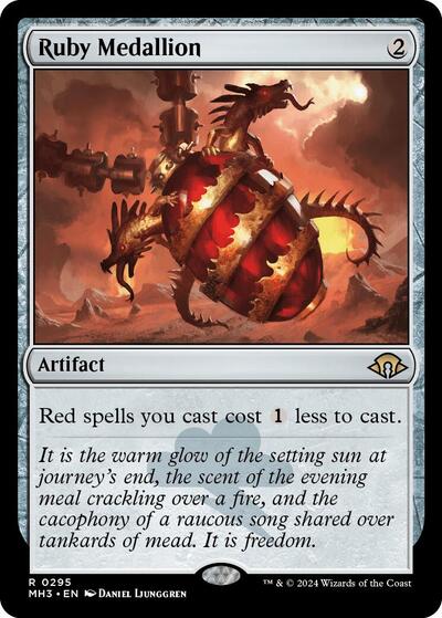2024 Magic: The Gathering: Modern Horizons 3 (MH3) - Ruby Medallion (#295, Rare) (, Near Mint)