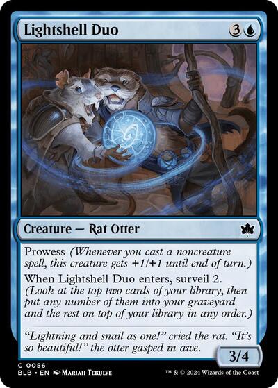 2024 Magic: The Gathering: Bloomburrow (BLB) - Lightshell Duo (#56, Common) (, Near Mint)