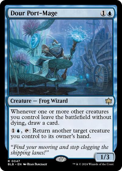 2024 Magic: The Gathering: Bloomburrow (BLB) - Dour Port Mage (#47, Rare) (, Lightly Played)