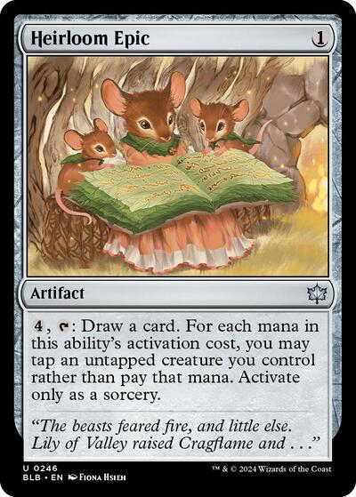 2024 Magic: The Gathering: Bloomburrow (BLB) - Heirloom Epic (#246, Uncommon) (, Lightly Played)