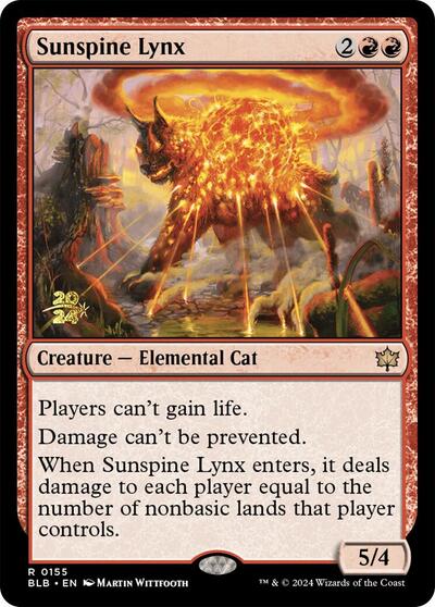 2026 Magic: The Gathering: Prerelease Cards (PRE) - Sunspine Lynx (#155, Rare) (Foil, Near Mint)