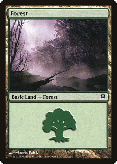 2011 Magic: The Gathering: Innistrad (ISD) - Forest 262 (#262, Land) (, Moderately Played)