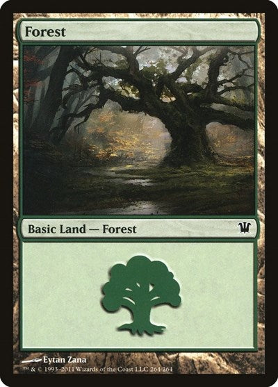 2011 Magic: The Gathering: Innistrad (ISD) - Forest 264 (#264, Land) (, Moderately Played)