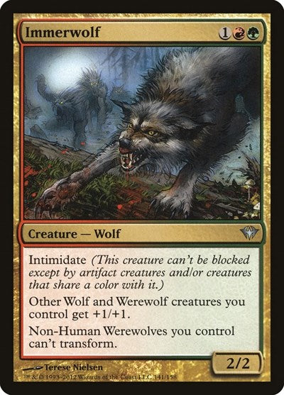 2012 Magic: The Gathering: Dark Ascension (DKA) - Immerwolf (#141, Uncommon) (, Lightly Played)