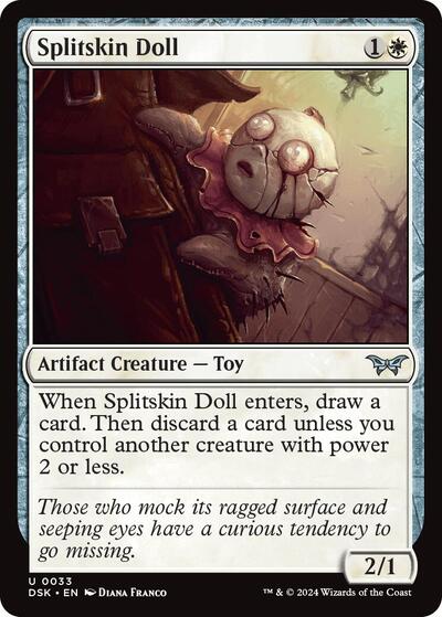 2024 Magic: The Gathering: Duskmourn: House of Horror (DSK) - Splitskin Doll (#33, Uncommon) (, Near Mint)