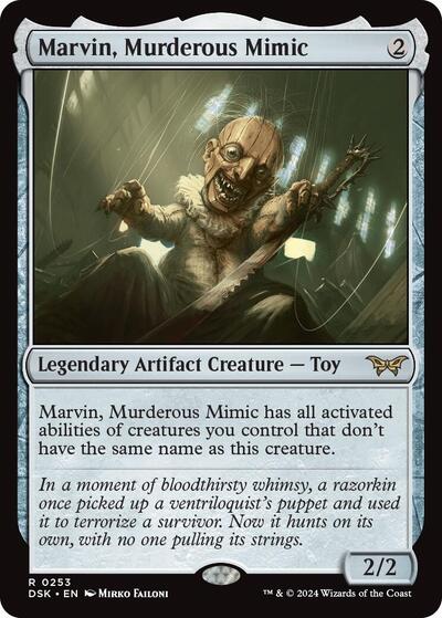 2024 Magic: The Gathering: Duskmourn: House of Horror (DSK) - Marvin, Murderous Mimic (#253, Rare) (, Lightly Played)
