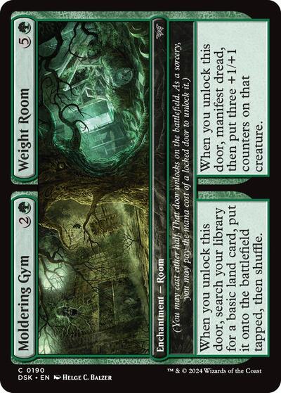 2024 Magic: The Gathering: Duskmourn: House of Horror (DSK) - Moldering Gym // Weight Room (#190, Common) (, Near Mint)