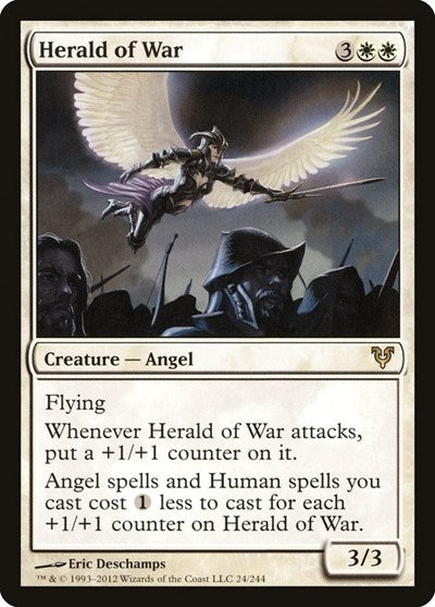 2012 Magic: The Gathering: Avacyn Restored (AVR) - Herald of War (#24, Rare) (, Lightly Played)