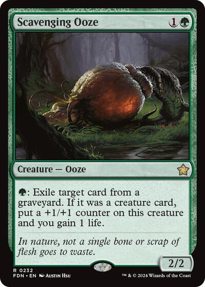 2024 Magic: The Gathering: Foundations (FDN) - Scavenging Ooze (#232, Rare) (, Near Mint)